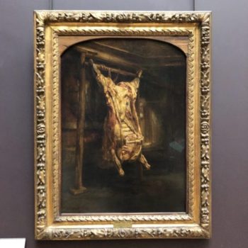 Slaughtered ox (flayed ox), from Rembrandt to contemporary artists