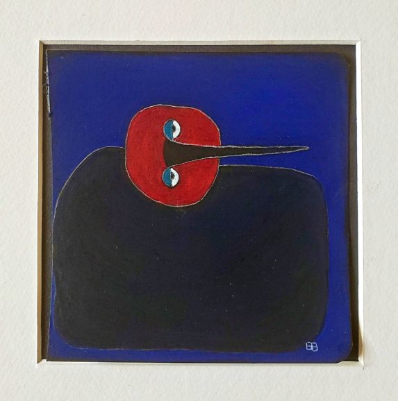Pastels à l’huile sur papier canson 250gr Œuvre encadrée par l’artiste : cadre caisse américaine en bois blanc Dimensions 12 x 12 cm
