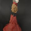 sculpture d'Elise Geoffrion Série " Semeurs de Rêves " H 45 / L 21 / P 21 cms Poids : 1 kg Grès blanc avec un four d'enfumage. Roche volcanique cueillie dans le Parc Naturel du Haut Languedoc. Laine feutrée et vernie.