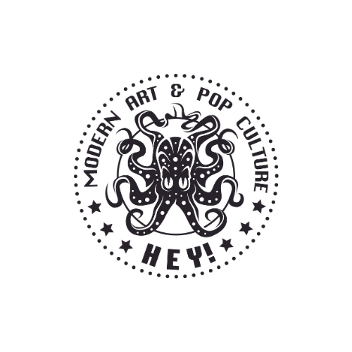logo du magazine HEY! qui représente une pieuvre