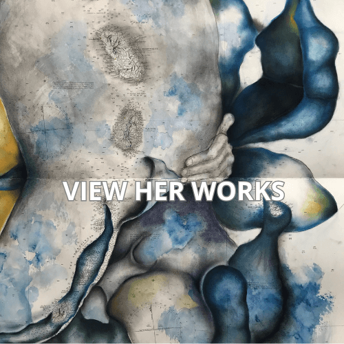 image of a blue Annie Lunardi's artwork