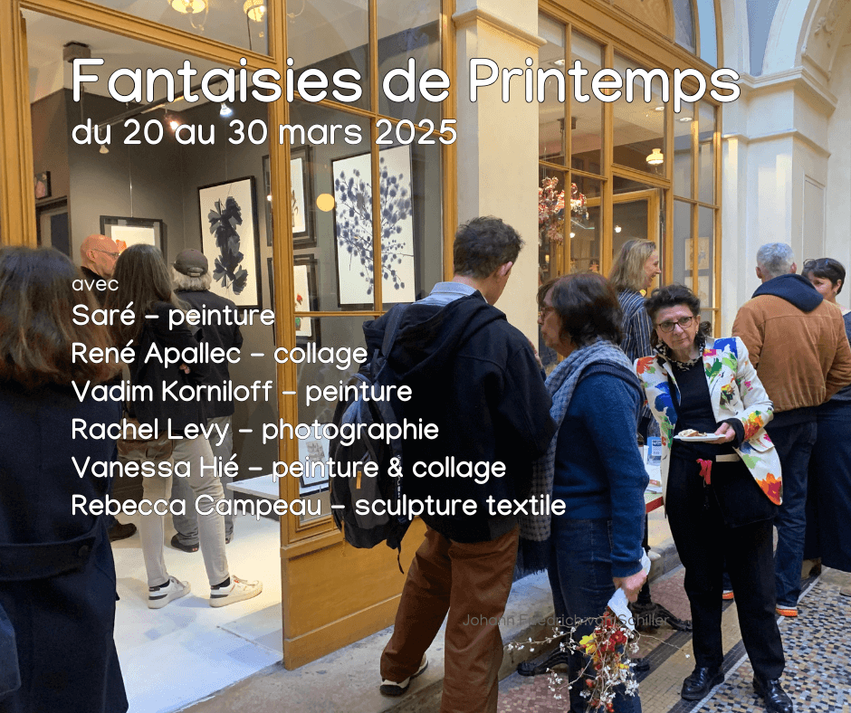 image qui représente le vernissage de l'expo de mars 25 à Paris