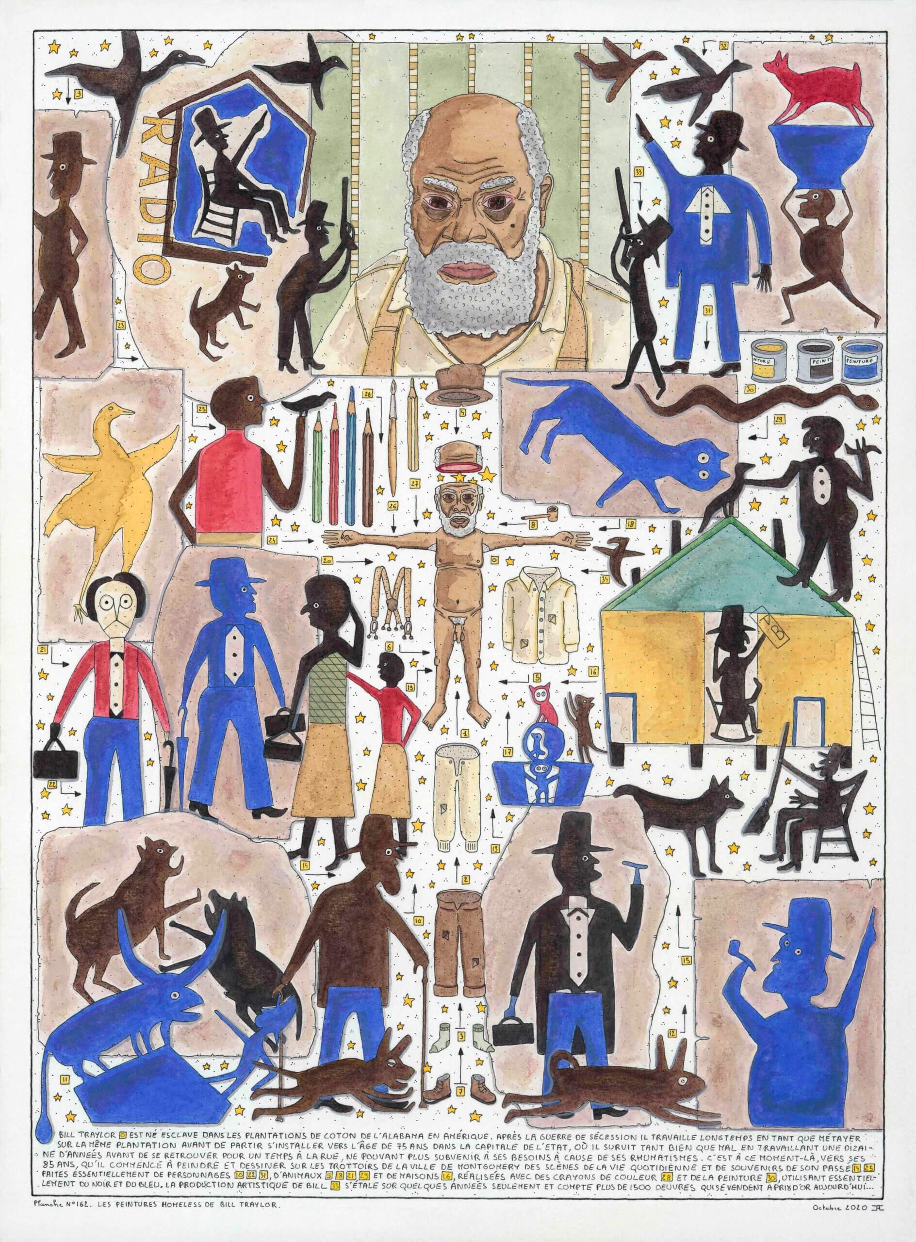 image qui représente la planche n°162 de l'Imagier singulier de François Jauvion