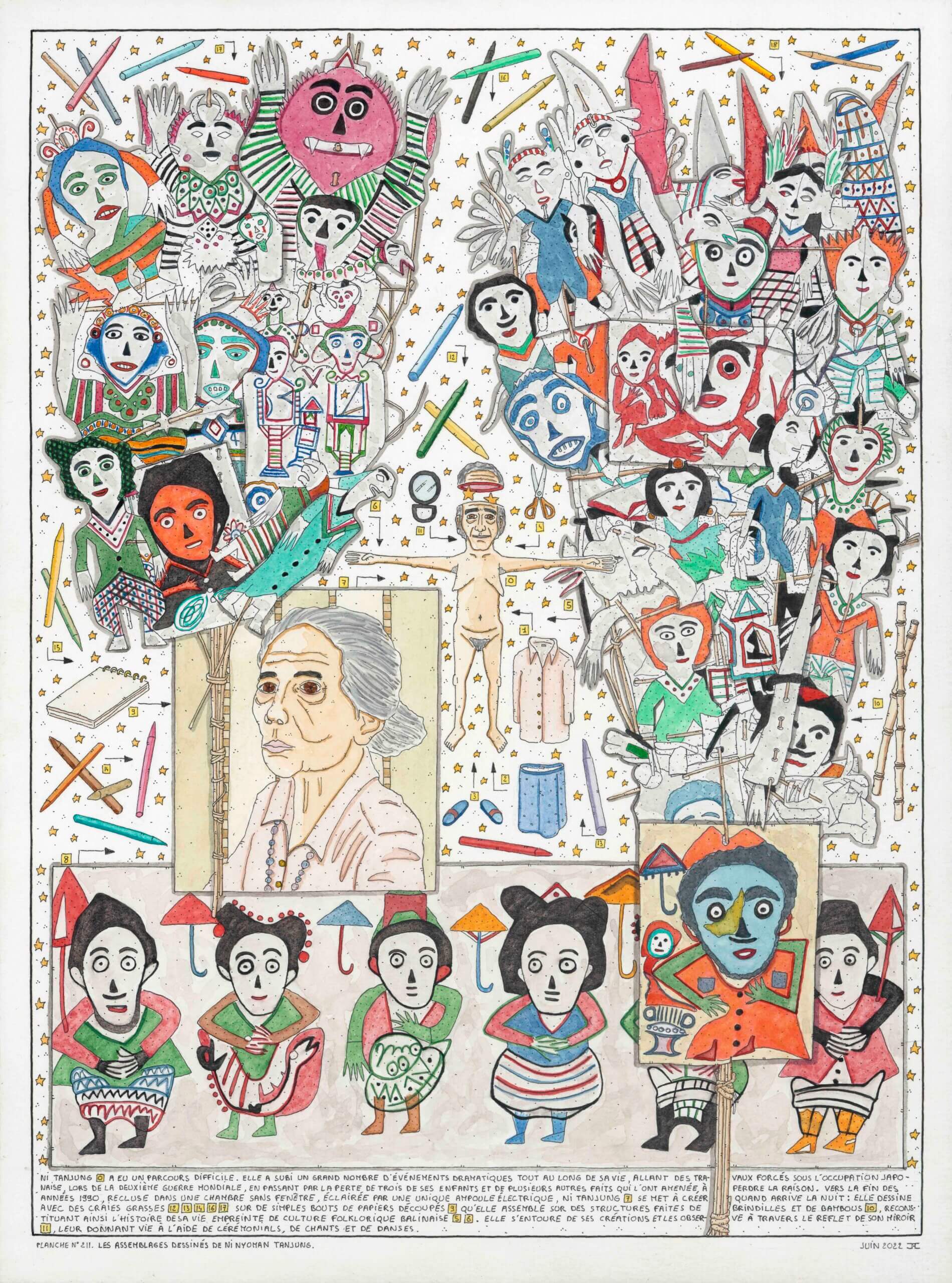 image qui représente la planche n°211 de l'Imagier singulier de François Jauvion