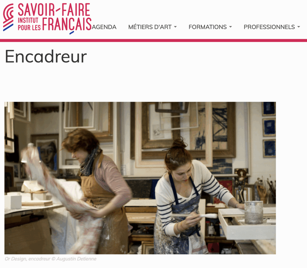 image qui représente une capture d'écran du site de l’INMA