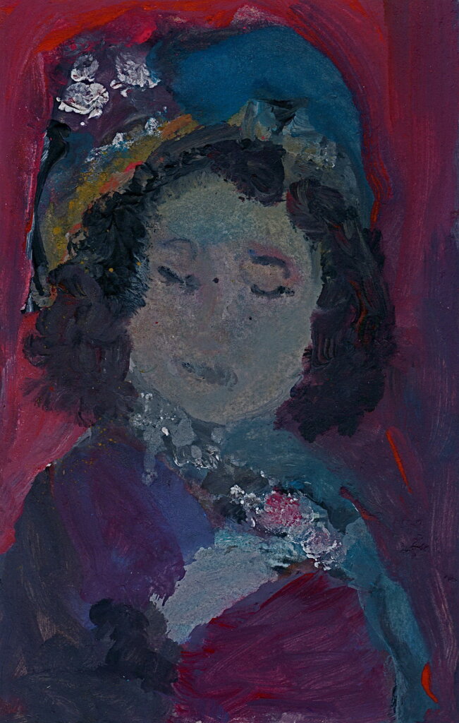 photo d'une oeuvre de Johanna Heeg : portrait de femme 1920