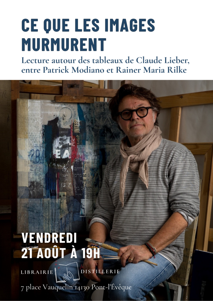 photo de Claude Lieber avec texte annonçant soirée lecture musicale